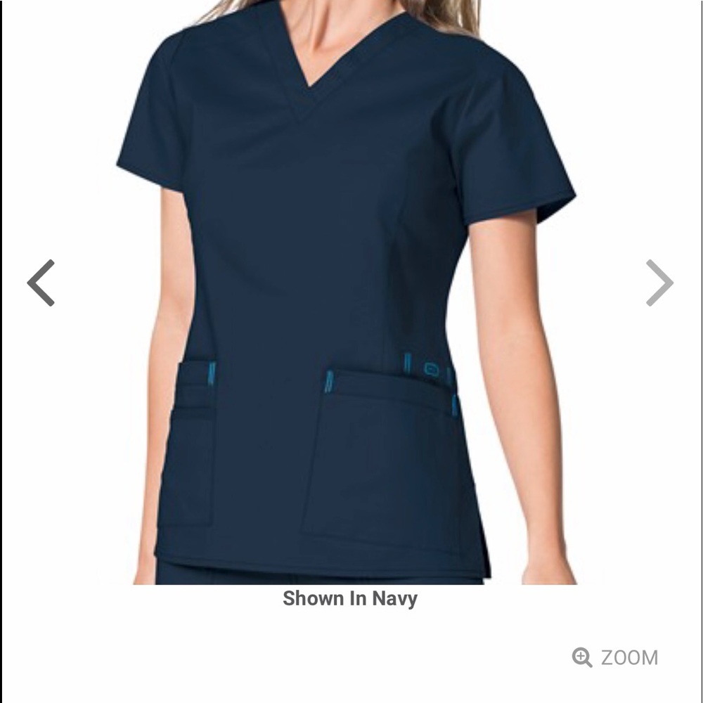 NWT Wonderwink Scrubs WonderFlex V Neck Utility Jogger 6108 5908 Navy Sz M